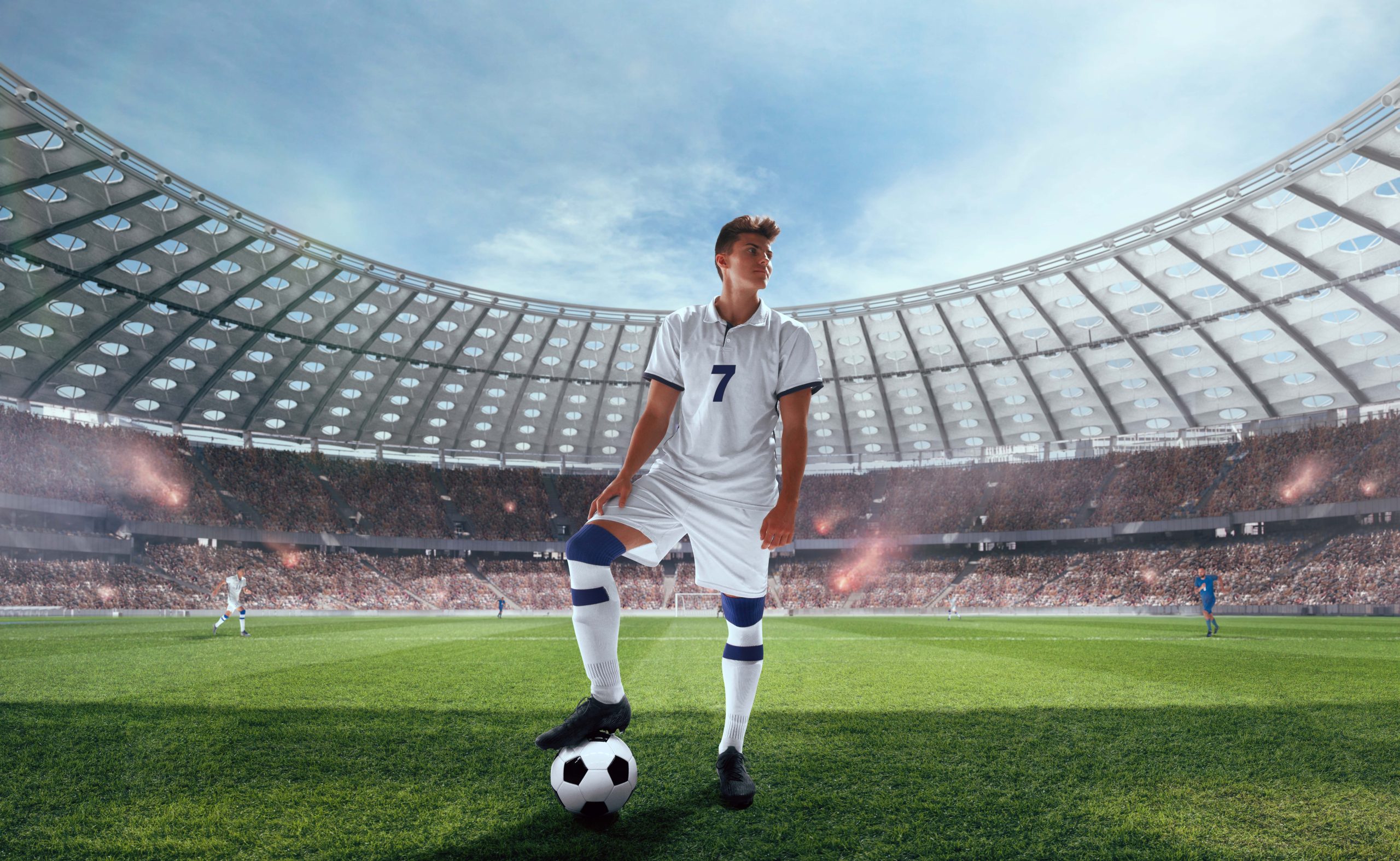 Footballers Community | football players action professional stadium